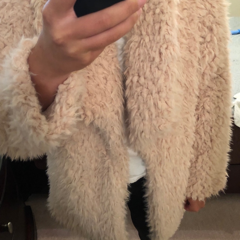 forever 21 pink fur coat